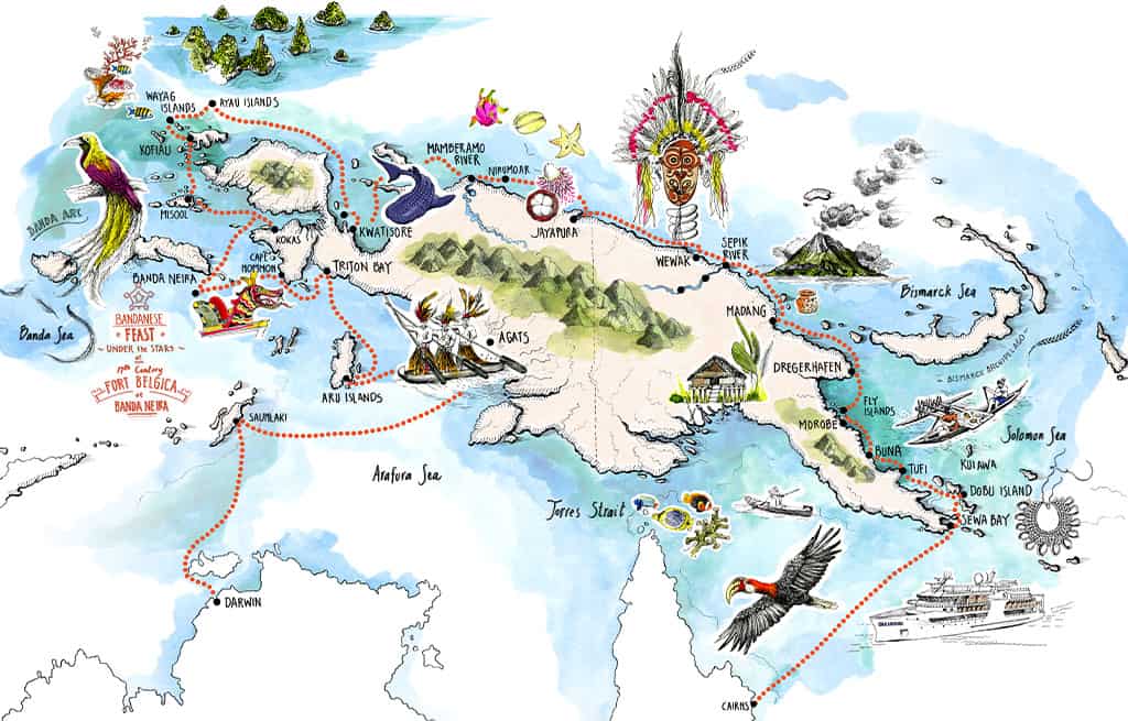 New-Guinea-Circumnavigation-Cruise-Map