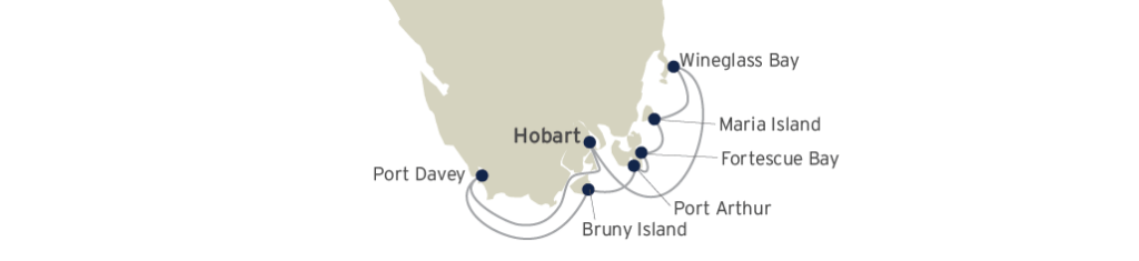 Coral_Expeditions---Coastal-Treks-of-Tasmania---Hobart---10-Nights---Map